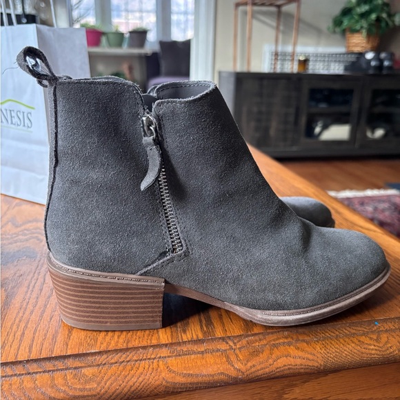 Shoes - Gray Suede Ankle Boots Kensie